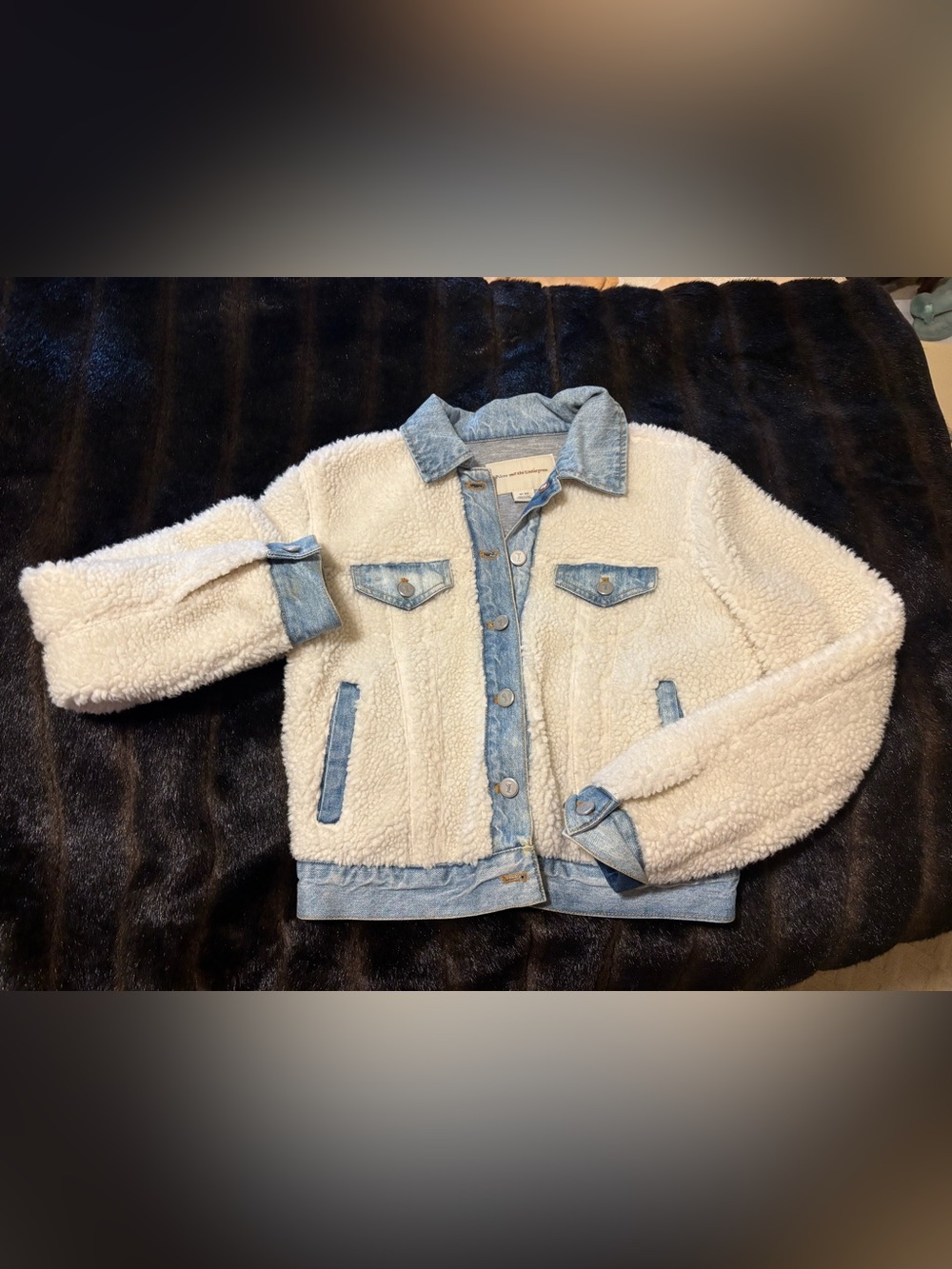 Pilcro and the Letterpress sherpa and denim jacket from Anthropologie XS